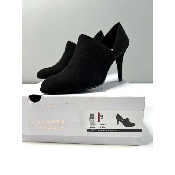 Lauren‎ Conrad Decaf Black Shoe Memory Foam 9 NEW - Picture 1 of 6